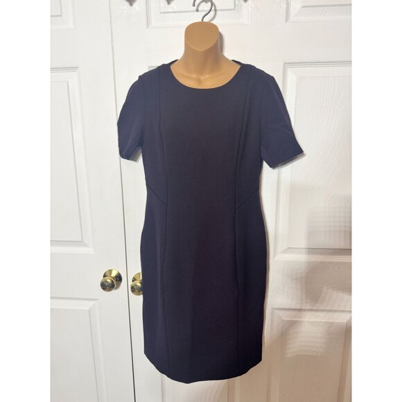 Elie Tahari Womens Short Sleeve Sheath Dress Size 10 - Picture 1 of 10